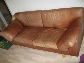 lædersofa 2½ personers