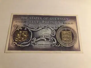 Five Pounds Guernsey 1969-1975
