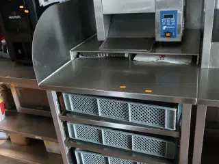 Rustfri stålbord uden brødrister