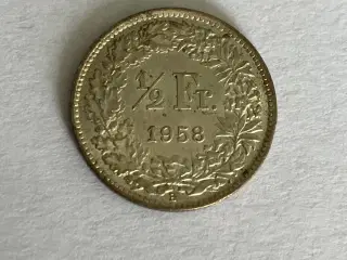 1/2 Franc Switzerland 1958