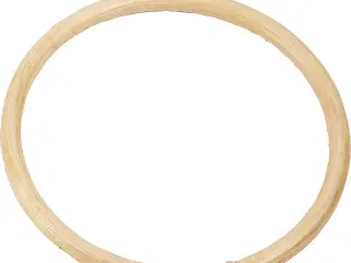 Elegant rund taskehank i lakeret bambus, 17 cm