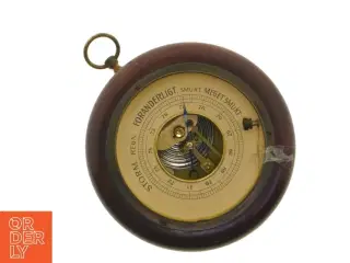 Barometer med træramme (str. Ø 14x cm)