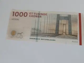 1000 kr. Fra 2012. Bankfrisk 