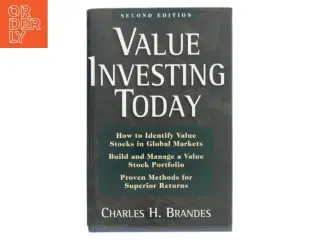 Value Investing Today, Anden Udgave af Charles H. Brandes (Bog) fra McGraw-Hill