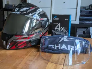 MC Hjelm og Samtaleanlæg - Shark D-Skwal 2