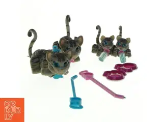 Littlest Pet Shop katte og tilbehør (str. 14 x 9 cm)