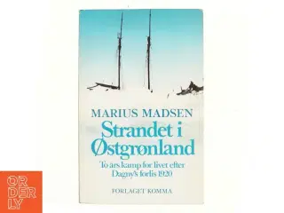 Strandet i Østgrønland af Marius Madsen (bog)
