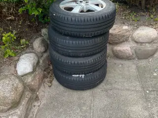 4 stk. Dæk og fælge 