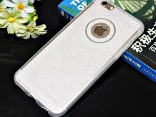 Hvid glimmer cover til iPhone 5 5s SE 6 6s 6+ 6s+ 