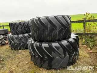 Traktordæk til John Deere Michelin - fuldt sæt til for og bag