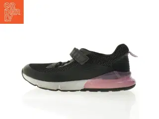 Sorte sneakers med lyserøde detaljer (str. 4)