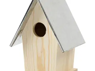 Mejsekasse med zinktag, str. 13,5x11x19 cm, hulstr. 32 mm, 1 stk.