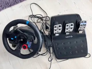 Logitech g29 rat og pedaler 