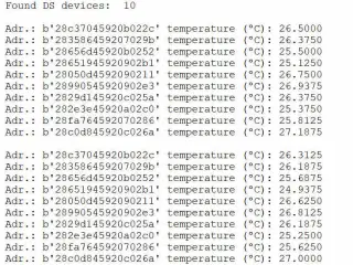 DS18B20 temperatur sensorer (10 stk.) Helt nye
