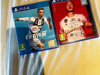Playstation 4 spil - fifa 19 og 20