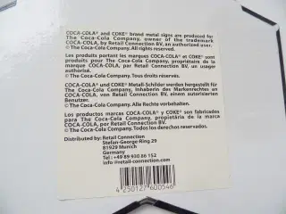 COCA COLA skilt