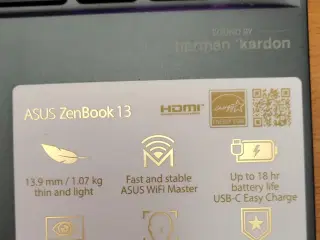 Tynd, elegant og kraftfuld ZenBook bærbar computer