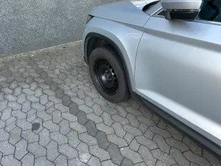 Vinterdæk 215/65R17 på fælge til Kodiaq