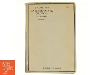 Latinsk-dansk ordbog af S.P.Cortsen