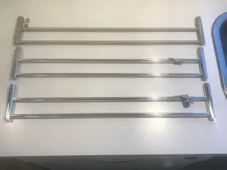 Div. håndklæde ophæng og toiletrulle holder