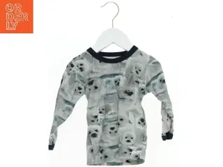 Langærmet bluse med sælprint fra 808 (str. 80)