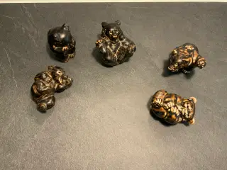 5 brune bjørneunger fra Royal Copenhagen