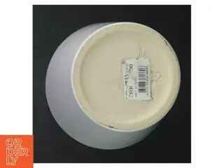 Hvid keramik krukke (str. H. 13 cm. ø. 13,5 cm)