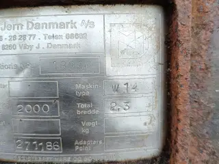 Højtipskovl 2,3m Hydrema beslag