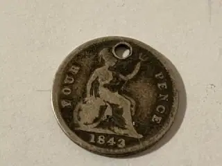 4 pence 1843 England