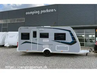 2022 - Caravelair Antares 455 Titanium Anniversaire   Flot, let jubilæumsmodel med fortelt, står som ny!