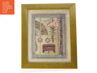 Indrammet dekorativt tryk (str. 31 x 26 cm)