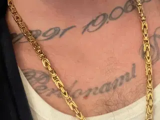 6mm 14kt goldfilled kongekæde