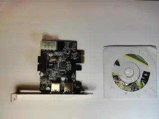 PCI Express kort med 2 USB 3.0 udgange - NYT