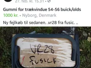 Gummi trækrude / buick/olds