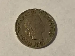 5 Rappen Switzerland 1881