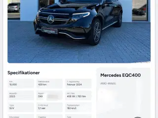 Mercedes Benz EQC 4MATIC AMG Line