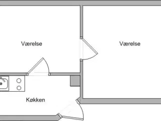 2 værelses, Vestergade, Svendborg, Fyn
