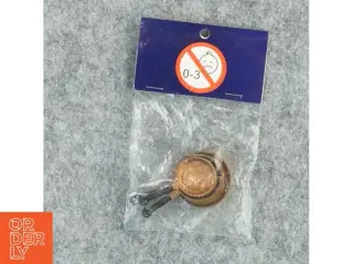 Miniature kobber stegepande med ophæng, dukkehus udstyr fra Vega (str. 5,5x3 cm)