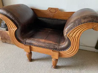 Læderstol. Retrolook.