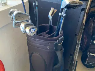 Golfudstyr - jern, køller og bags