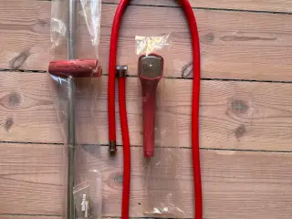 Rødt retro brusesæt, i original emballage