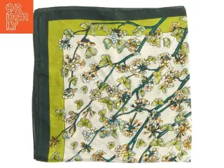Tørklæde med blomstermotiv (str. 65x67 cm)