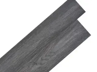 vidaXL selvklæbende PVC-gulvplanker sort og hvid
