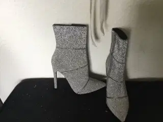 Sølv -Glitter Støvler