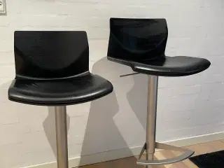 Lapalma Barstol i sort eg med læder