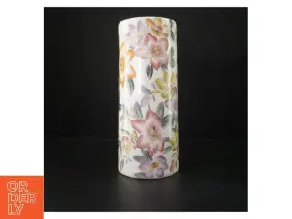 Porcelænsvase med blomstermotiv (str. 32 cm)