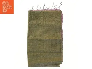 Rektangulært indisk sjal med frynser (str. 170x55 cm)