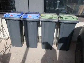 4 stk skraldespande 140 L