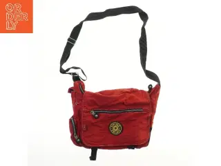 Rød skuldertaske fra Kipling (str. 38x28 cm)