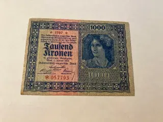 1000 Kronen Austria-Hungary 1922